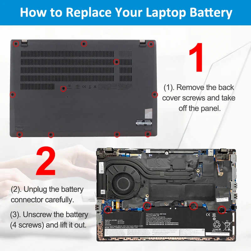 L21L3PG1 Laptop Battery For Lenovo Thinkpad L14 L15 Gen 3 Gen 4 Series