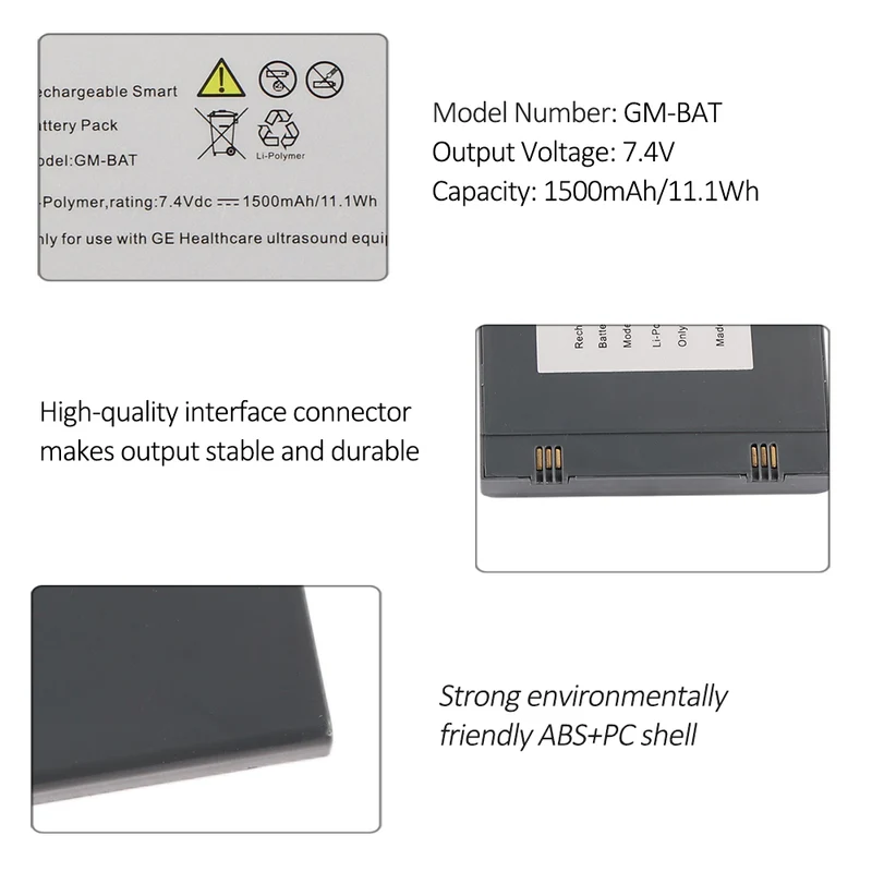 GM-BAT M2840 for GE Vscan Pocket Ultrasound Battery