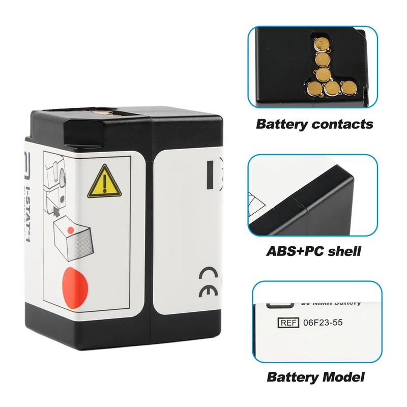 Replacement Battery for Abbott AN‑500 / i‑STAT 1 / 300‑G – 9 V 700 mAh Ni‑MH