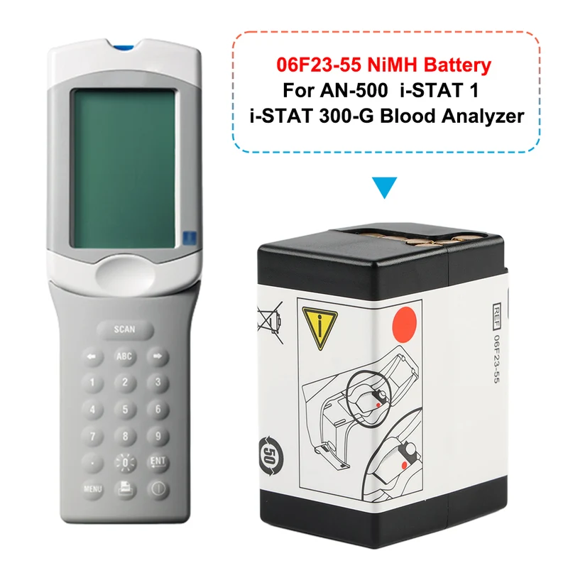 Replacement Battery for Abbott AN‑500 / i‑STAT 1 / 300‑G – 9 V 700 mAh Ni‑MH
