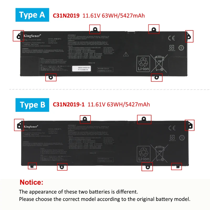 C31N2019 C31N2019-1 Laptop Battery For Asus VivoBook Pro 14X OLED M7400 15 OLED