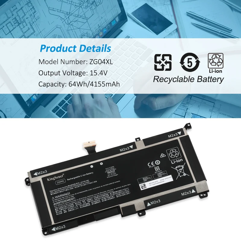 Zg04xl Battery For Hp Zbook Studio X360 G5 Hstnn-ib8i L07352-1c1