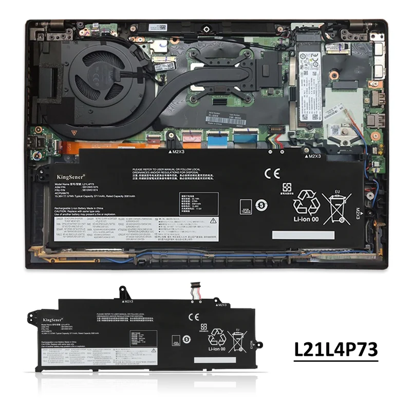 L21L4P73 57Wh Laptop Battery For Lenovo ThinkPad T14s Gen 3 21BR 21BS 21CQ 21CR