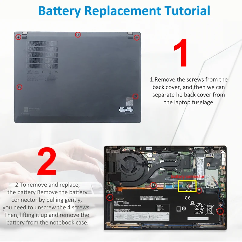 L21L4P73 57Wh Laptop Battery For Lenovo ThinkPad T14s Gen 3 21BR 21BS 21CQ 21CR