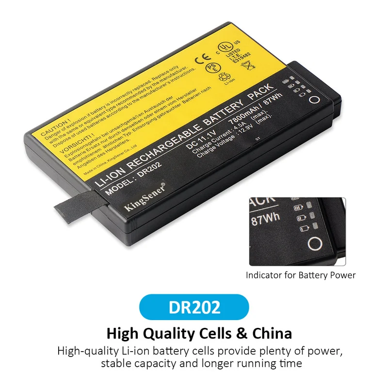 DR202 ME202 ME202A ME202B Battery Replacement 11.1V 87Wh