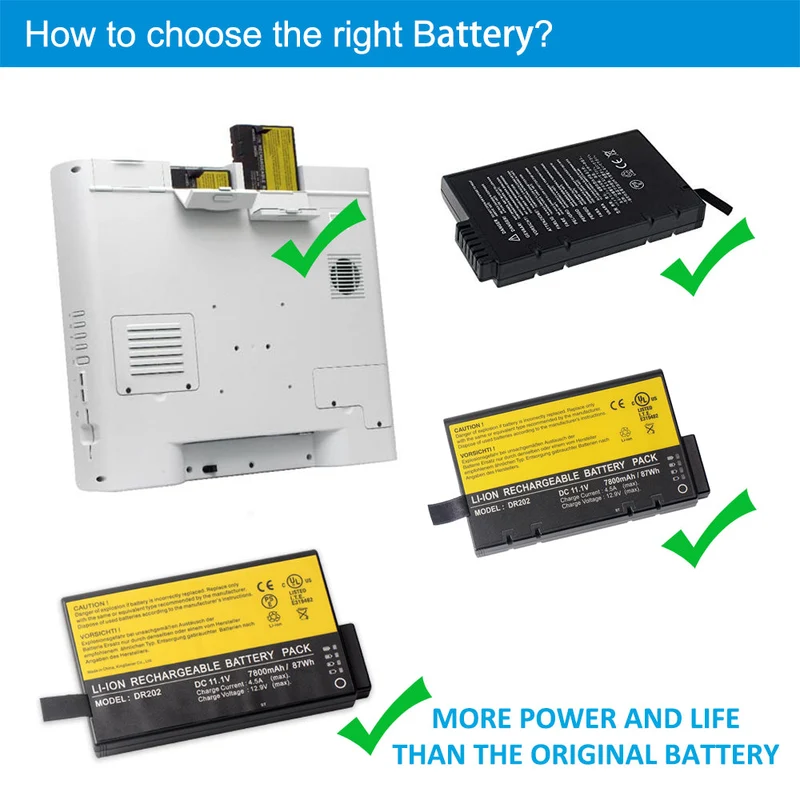 DR202 ME202 ME202A ME202B Battery Replacement 11.1V 87Wh