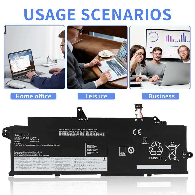 Replacement For Lenovo ThinkPad T14s Gen 3/ ThinkPad T14s Gen 4 Series SB10W51978 SB10W51977