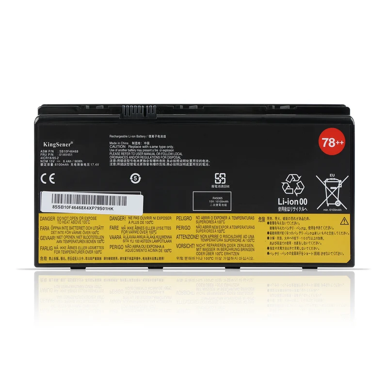 Laptop Battery For Lenovo ThinkPad P70 P71 20ER 20HK Mobile Workstation Series 01AV451