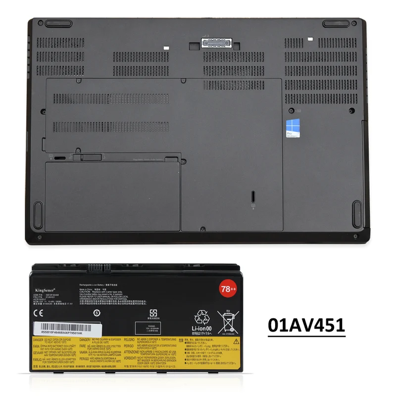 Laptop Battery For Lenovo ThinkPad P70 P71 20ER 20HK Mobile Workstation Series 01AV451
