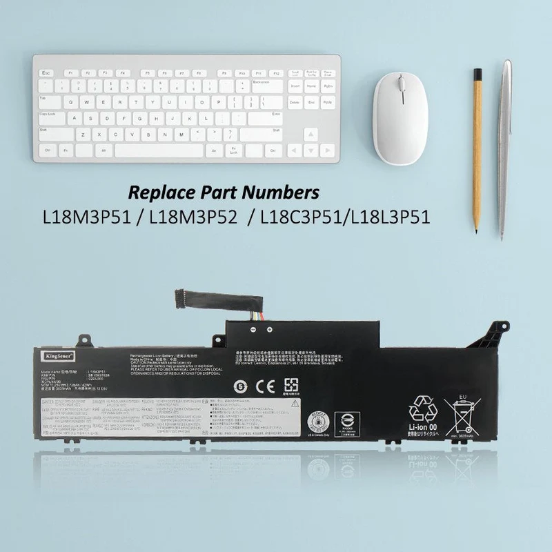 L18M3P51 L18M3P52 Laptop Battery for Lenovo ThinkPad E490S S3-490 Series — 42Wh 11.25V