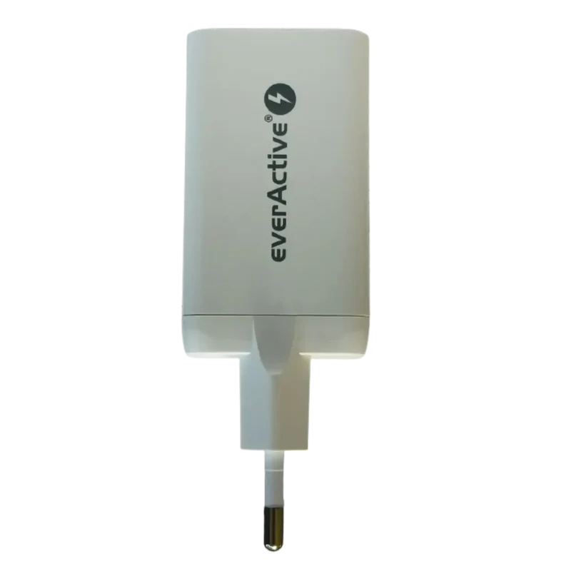 Chargeur mural rapide 65W everActive SC-650Q – 2x USB-C PD/PPS + 1x USB QC4+