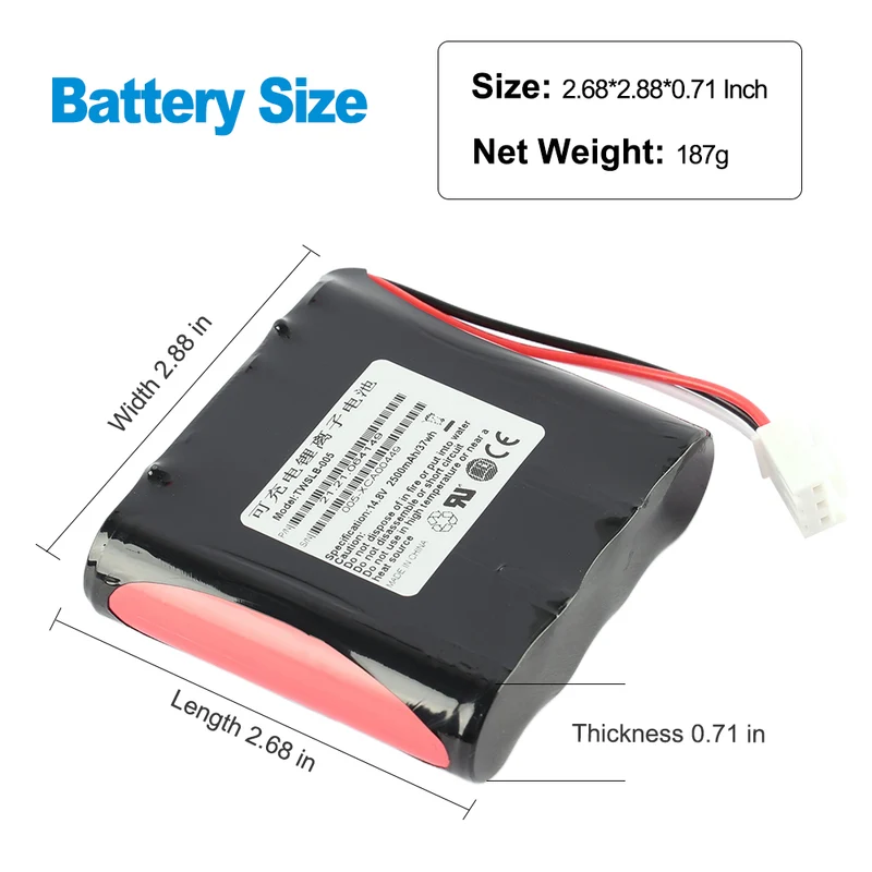TWSLB-005 HYLB-102 Replacement Battery For EDAN SE-1 SE-100 SE-1200 SE-1201 ECG