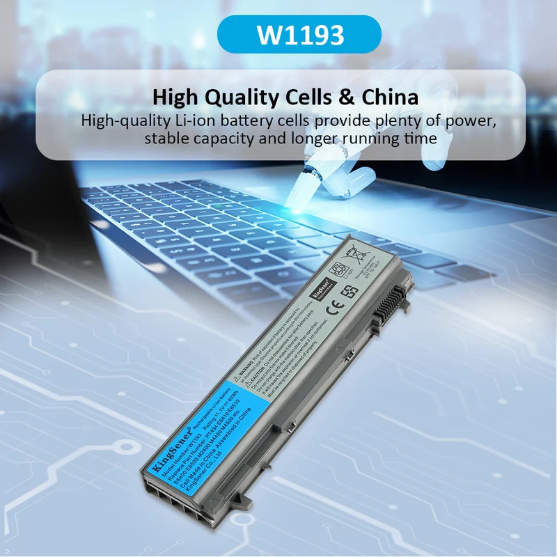 W1193 For Dell Latitude E6400 E6410 60Wh 11.1V Laptop Battery ND8CG | CA Stock