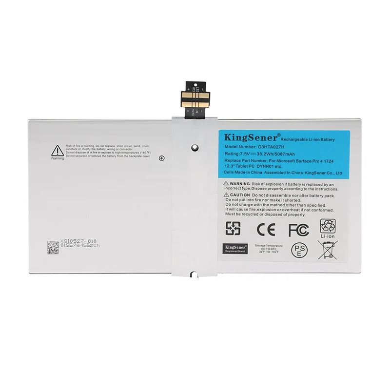 G3HTA027H Battery for Microsoft Surface Pro 4 1724 Tablet, 7.5V 38.2Wh