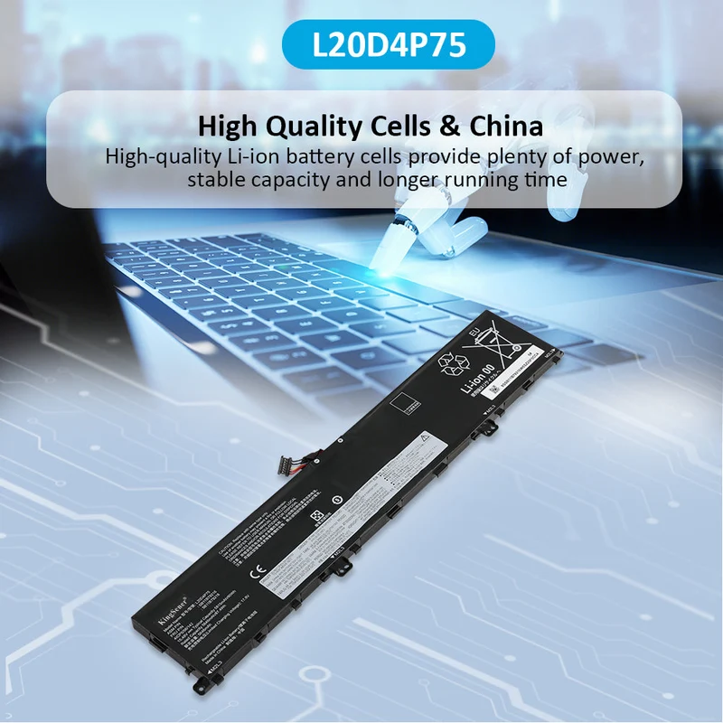 L20D4P75 L20M4P75 Laptop Battery For Lenovo ThinkPad P1 Gen 4 2021 Gen 5 2022 Series ThinkPad X1 Extreme Gen 4 2021 Gen 5 2022 Series 15.48V 90WH | KingSener