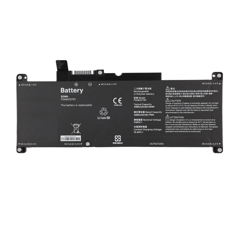 FRANDZGT00 FRANDZGT01 Battery 11.67V 4365mAh 50.94Wh for FRAMEWORK FRANDZGTZ FRANDZGT7 12 Laptop