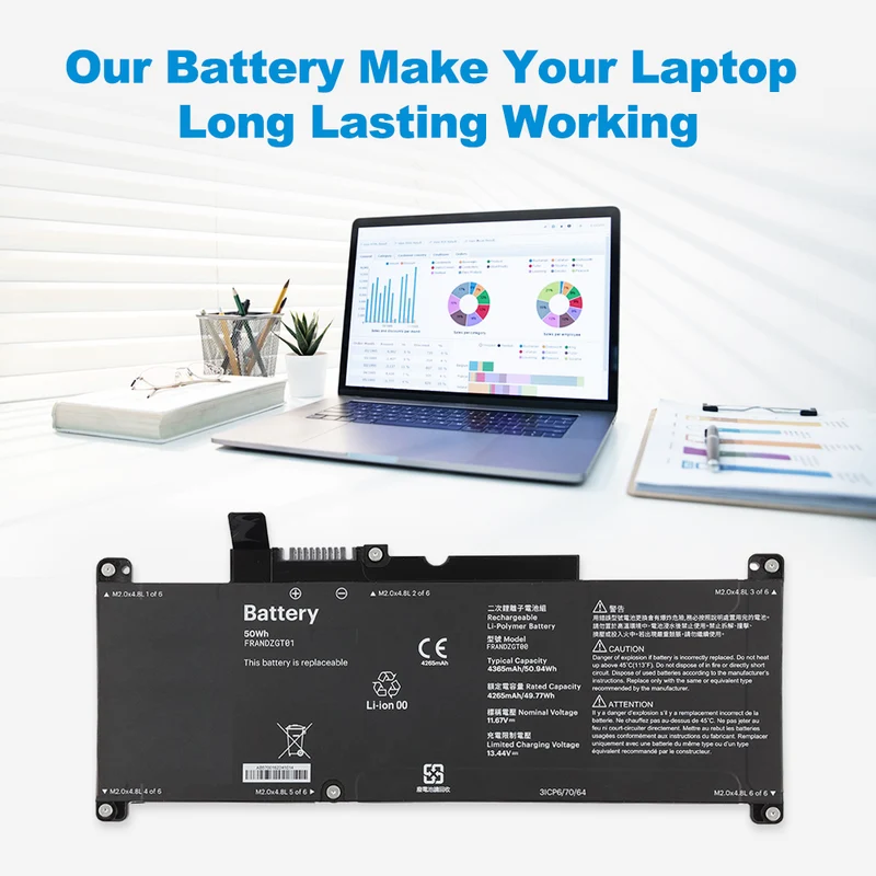 FRANDZGT00 FRANDZGT01 Battery 11.67V 4365mAh 50.94Wh for FRAMEWORK FRANDZGTZ FRANDZGT7 12 Laptop