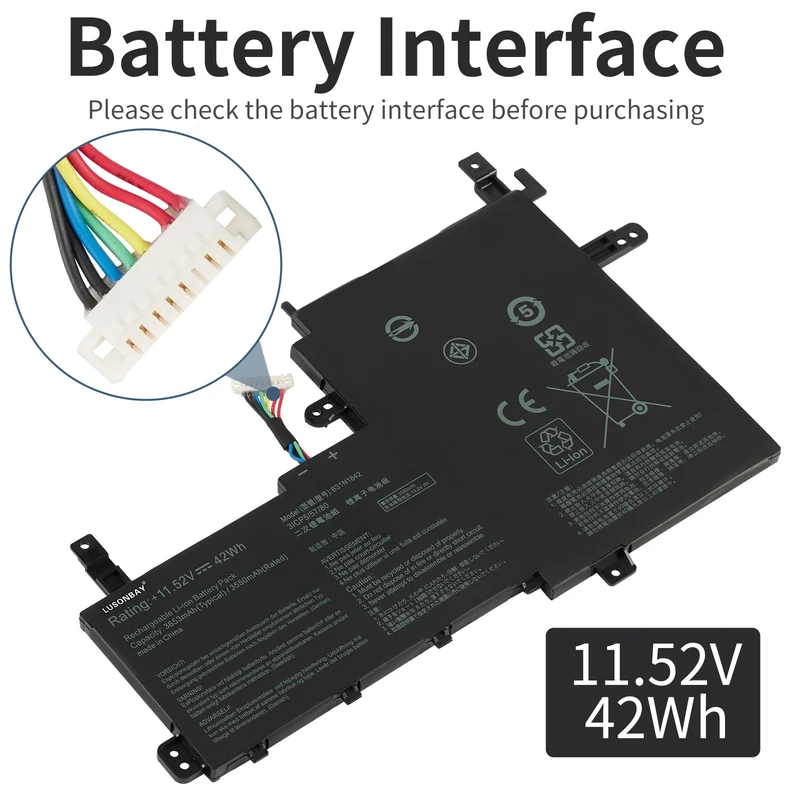 B31N1842 42WH Laptop Battery For Asus VivoBook F513EA F513EP LUSONBAY EU SHIP