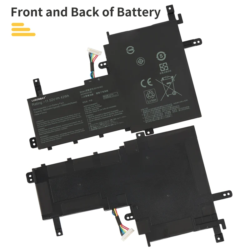 B31N1842 42WH Laptop Battery For Asus VivoBook F513EA F513EP LUSONBAY EU SHIP