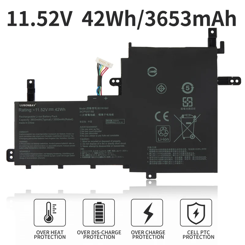 B31N1842 42WH Laptop Battery For Asus VivoBook F513EA F513EP LUSONBAY EU SHIP