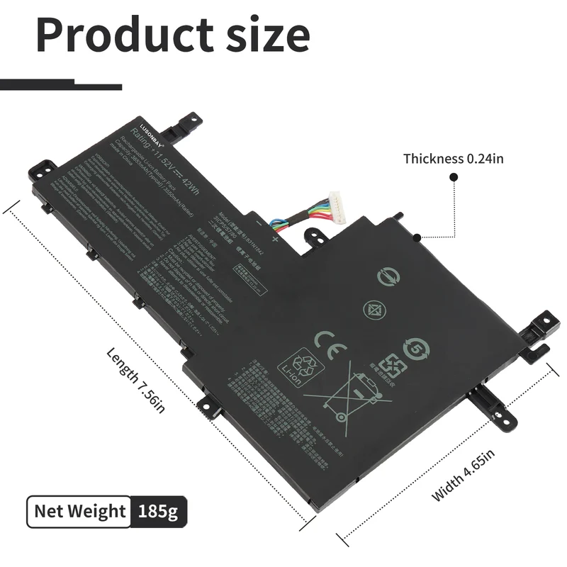 B31N1842 42WH Laptop Battery For Asus VivoBook F513EA F513EP LUSONBAY EU SHIP