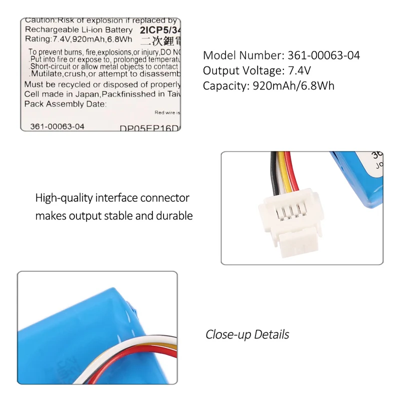 361-00063-04 Replacement Battery For BMW Navigator 5/6
