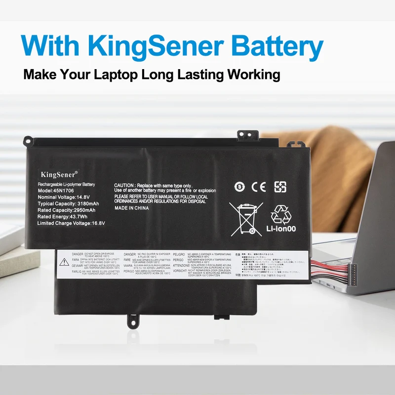 45N1706 Laptop Battery For Lenovo ThinkPad 12.5" S1 Yoga Series 45N1705 45N1704 45N1707