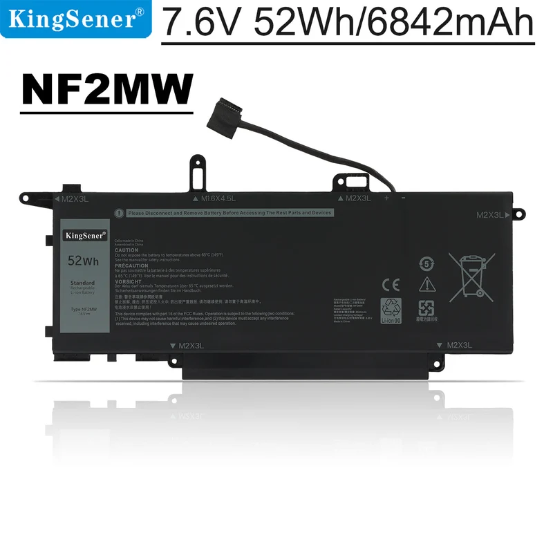 NF2MW 02K0CK Laptop Battery For Dell Latitude 7400 2-in-1 Latitude 9410 Series