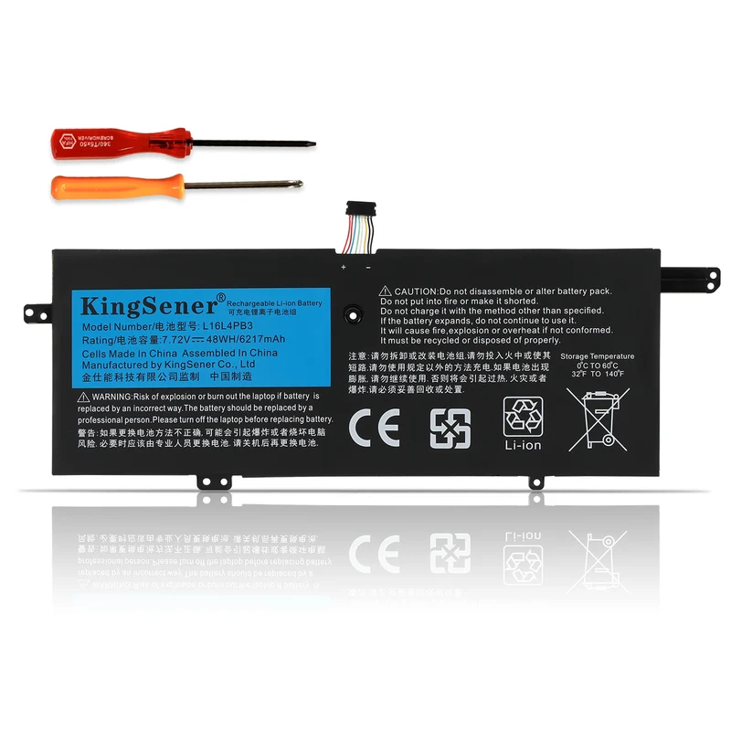 L16L4PB3 Battery For Lenovo IdeaPad 720S-13ARR 720s-13IKB L16C4PB3 L16M4PB3