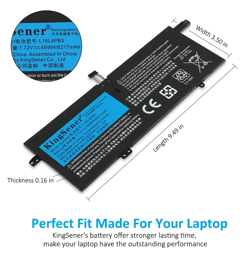 Laptop Battery For Lenovo IdeaPad 720s-13IKB (81BV0067CD IdeaPad 720s-13IKB