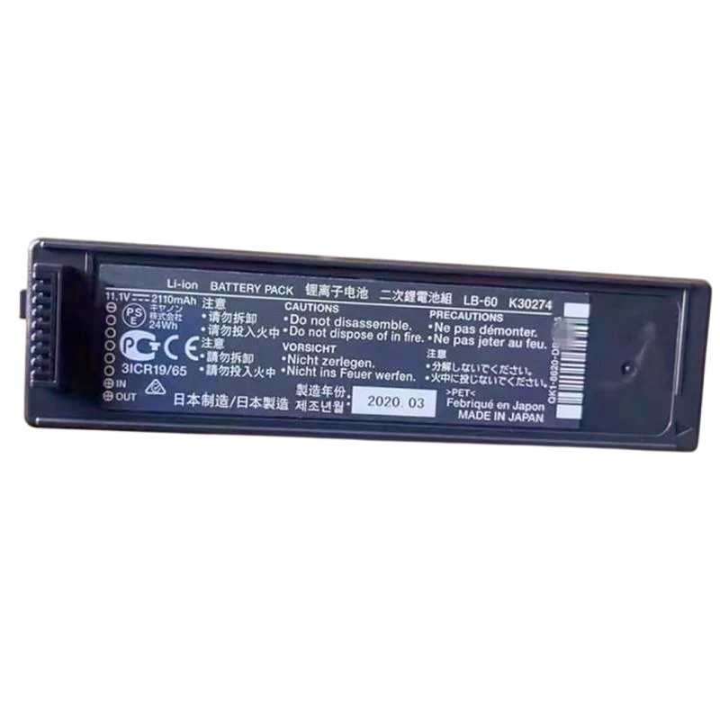LB-60 K30724 Replacement Battery For Canon LK-62 IP100 IP110 Printer