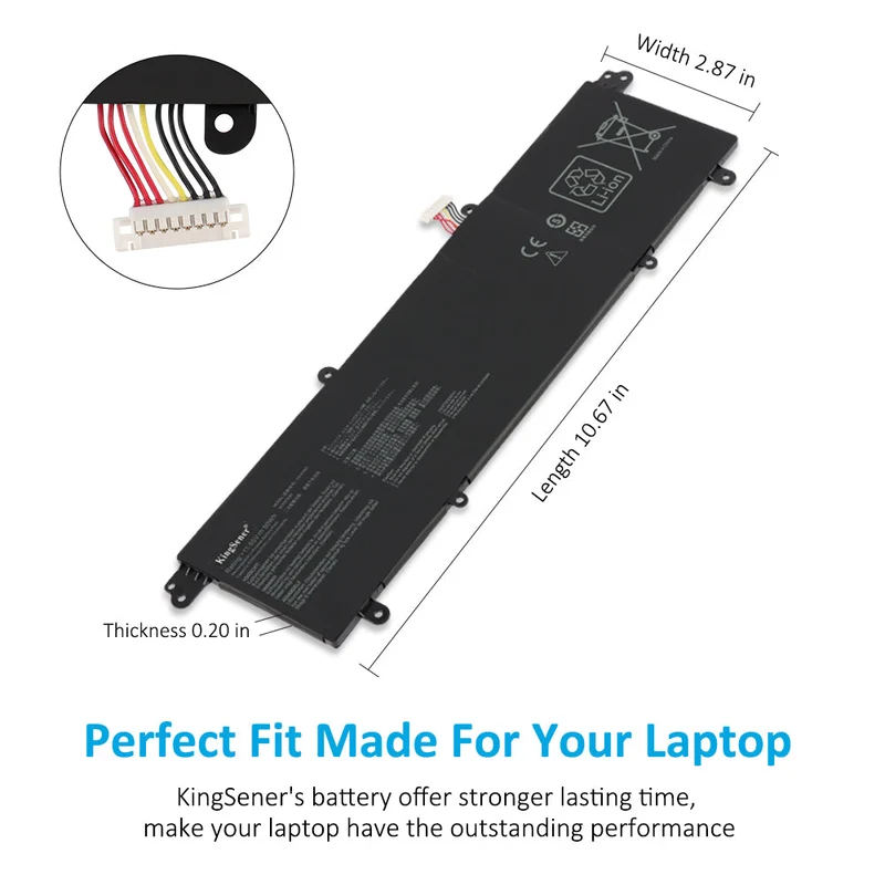 C31N1821 Battery for ASUS ZenBook S13 UX392 UX392FA UX392FN