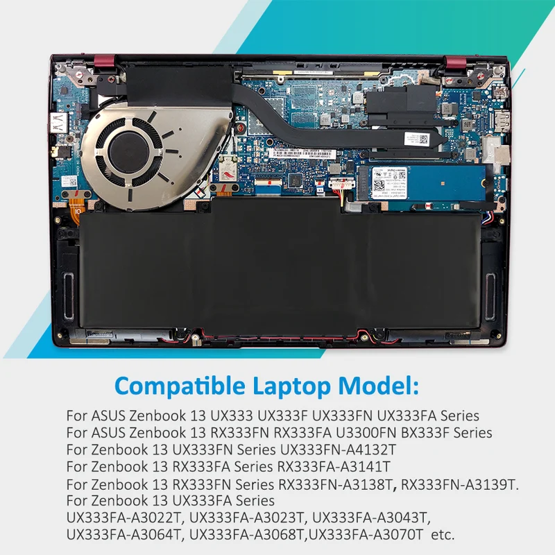 C31N1815 Laptop Battery For ASUS Zenbook 13 UX333 UX333F UX333FA UX333FN RX333F RX333FA RX333FN BX333F 11.55V 50Wh | KingSener