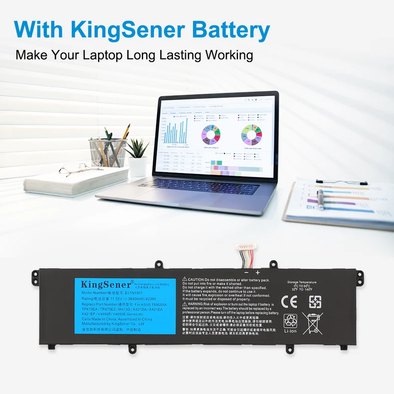 B31N1911 Battery for ASUS VivoBook Flip 14 TM420IA
