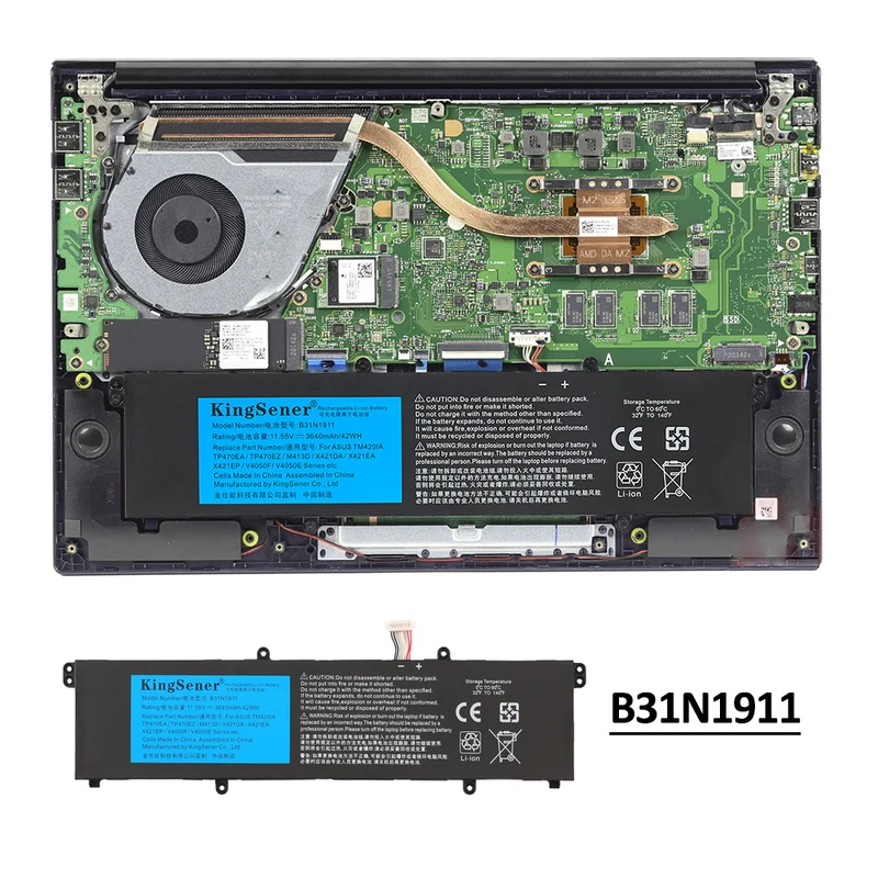 B31N1911 Battery for ASUS VivoBook Flip 14 TM420IA