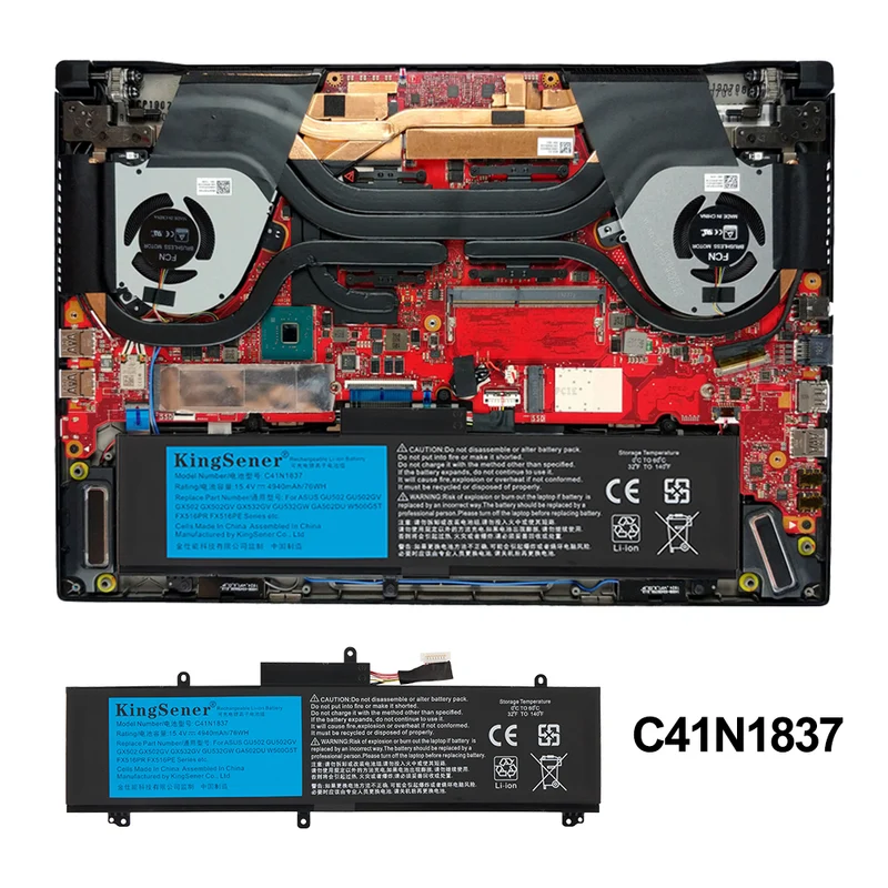 C41N1837 Battery For Asus TUF Dash F15 FX516PR FX516PR-AZ019T FX516PE