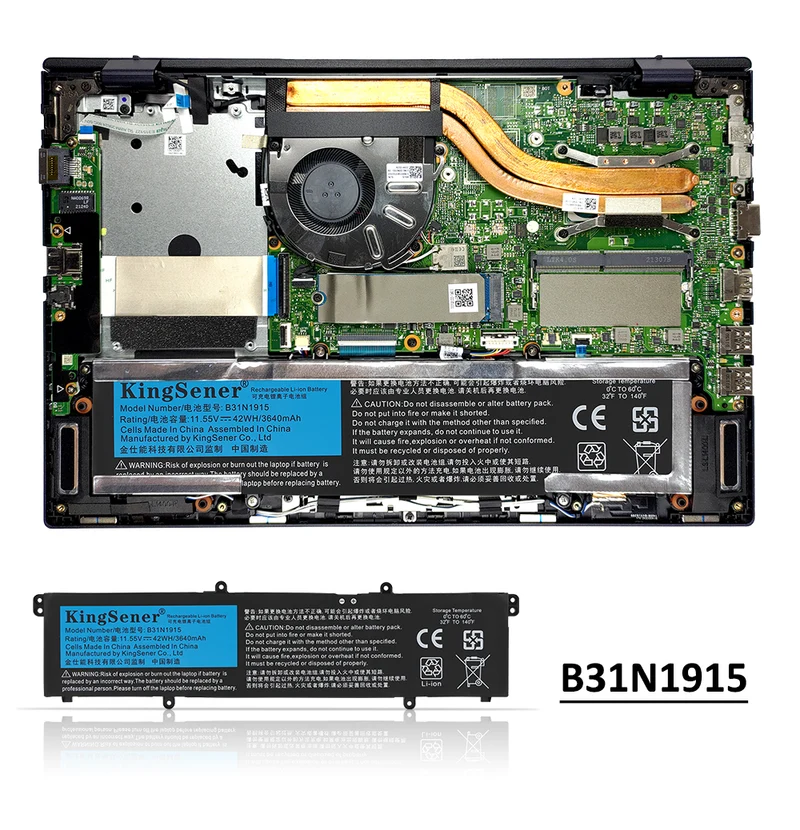 B31N1915 Replacement Battery For Asus ExpertBook B1 L1 BR1100CKA Series 11.55V 42WH | KingSener
