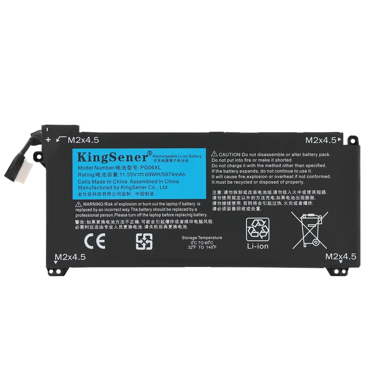 Pg06xl Laptop Battery For Hp Omen 15-dh 15t-dh000 Hstnn-db9f