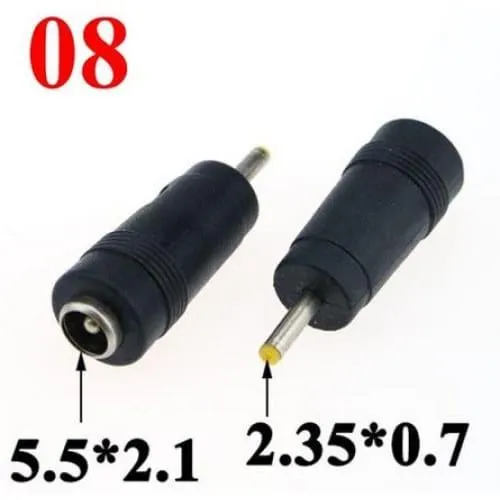 Convertisseur de fiches d'adaptation Input 5.5x2.1mm