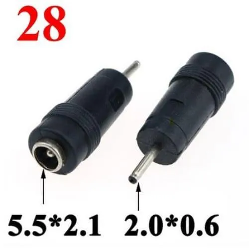Convertisseur de fiches d'adaptation Input 5.5x2.1mm