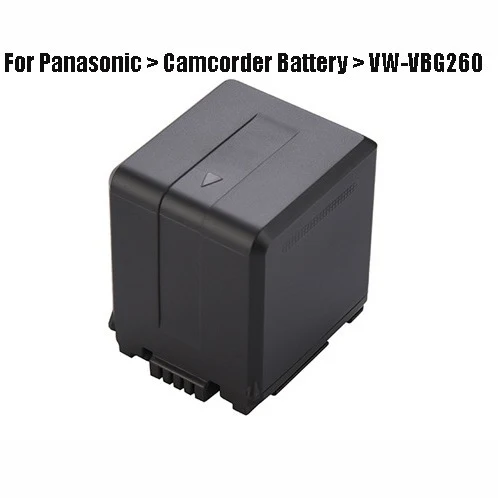 VW-VBG260 Replacement Trail Camera Battery For Panasonic VDR-D50 HDC-SD1