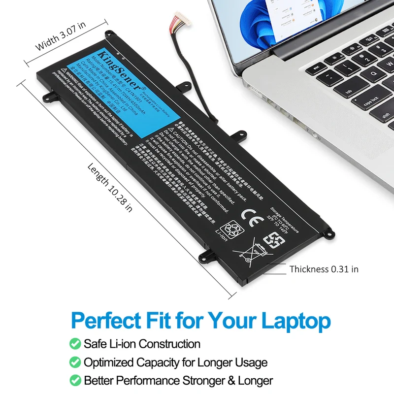 C41N1901 Battery for ASUS ZenBook Duo UX481 Series 70Wh