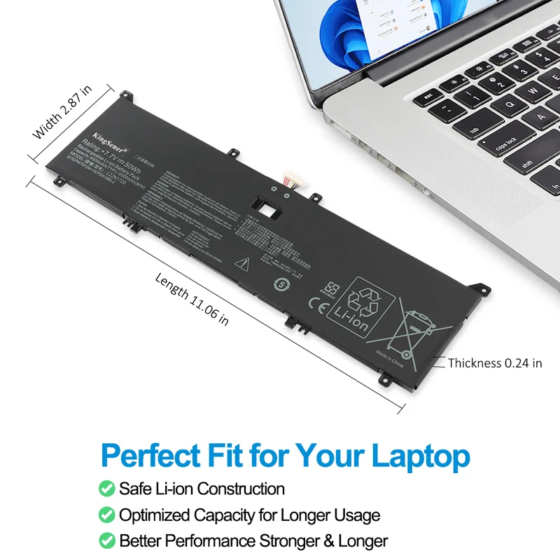 C22N1720 Battery For Asus Zenbook S Ux391 Ux391u Ux391fa Ux391ua