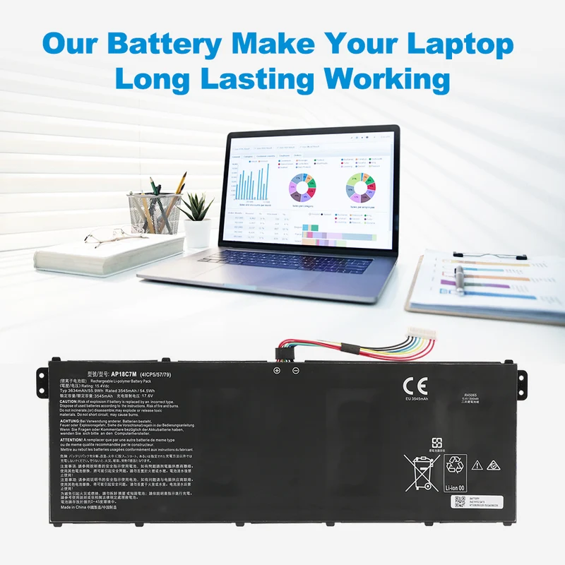 AP18C7M Laptop Batteries For Acer ConceptD 3 CN315-72 SF313-52