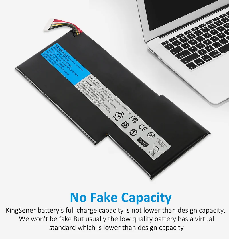 BTY-M6K Battery for MSI GF63 Thin GF75 Thin MS-17B4 MS-16K3 — 11.4V 52.4Wh