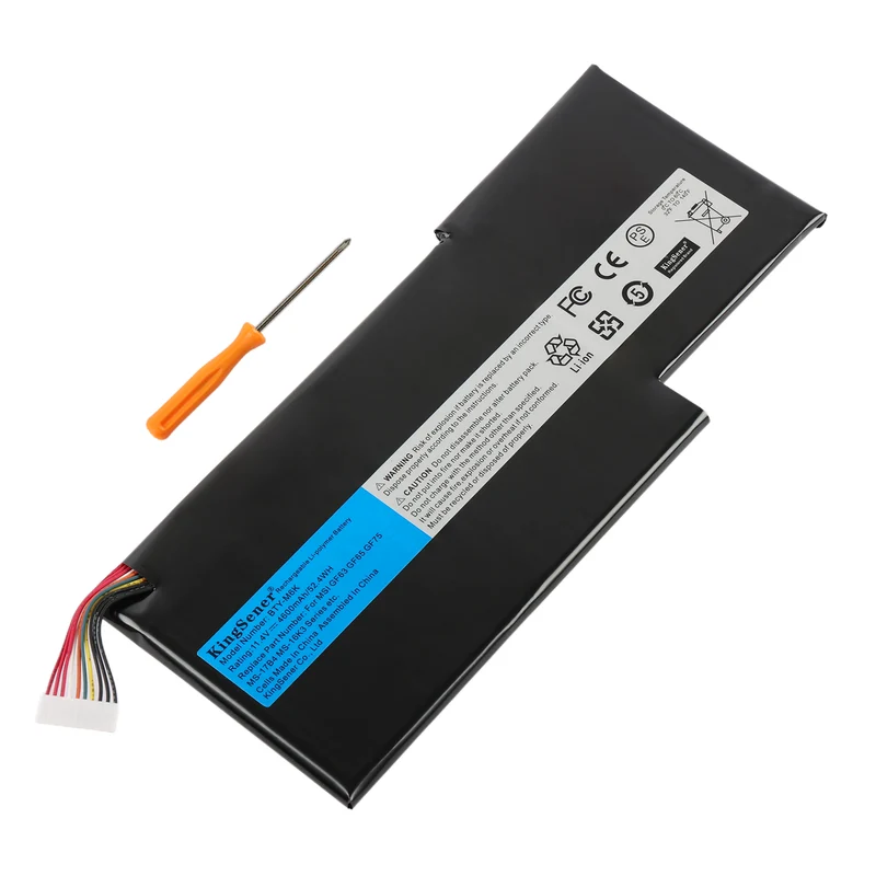 For MSI BTY-M6K 52.4Wh Battery for MSI Thin 3RD 8SC 8RD 8RC 8RX 9SC GF65 10SDR