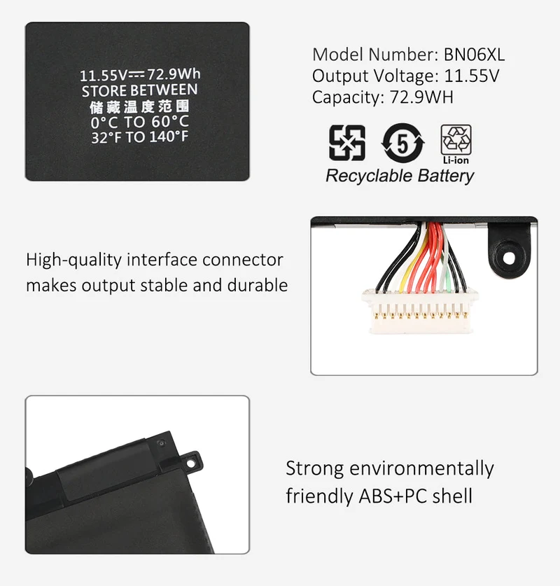 L68299-005 BN06XL Battery For HP Spectre X360 15-eb0043dx 15-eb0053dx