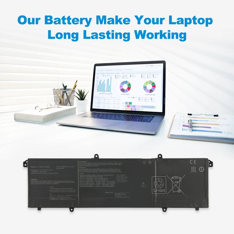 Battery C31n2201 3icp5/70/81 42Wh For Asus Vivobook Go 15 E1504fa E1504ga Series