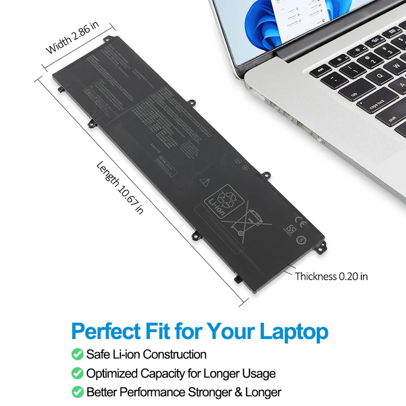 Battery C31n2201 3icp5/70/81 42Wh For Asus Vivobook Go 15 E1504fa E1504ga Series