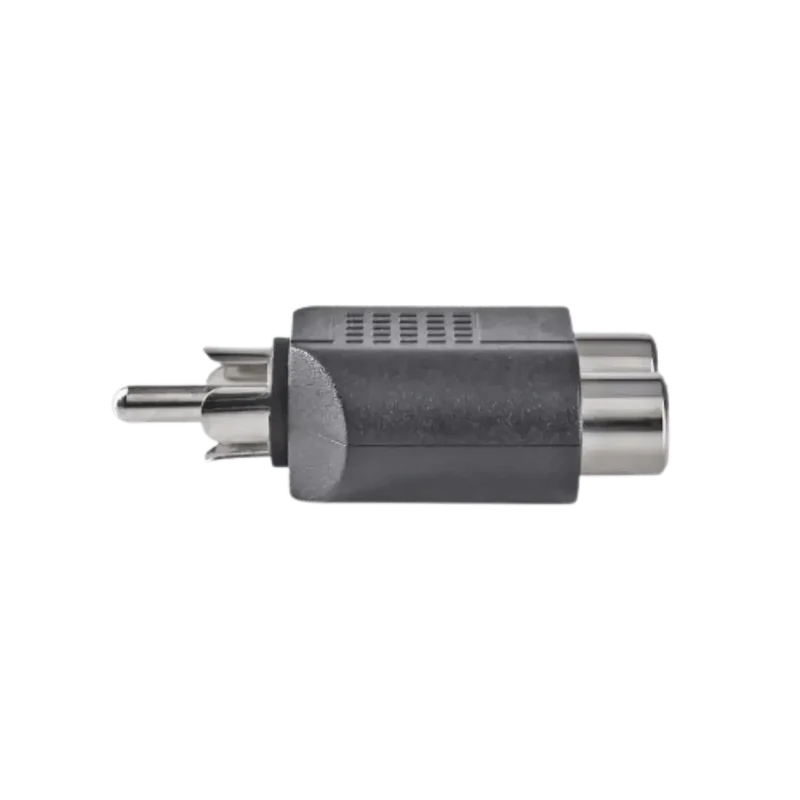 Adaptateur Audio Subwoofer 2x Rca Femelles en 1x Rca Male